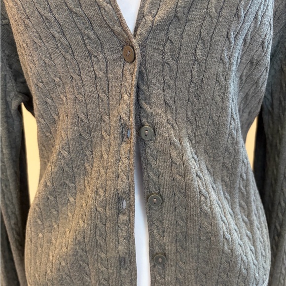 #347 H&M Dark Gray Cable Knit Cardigan. Excellent Condition. Size M - Picture 3 of 10